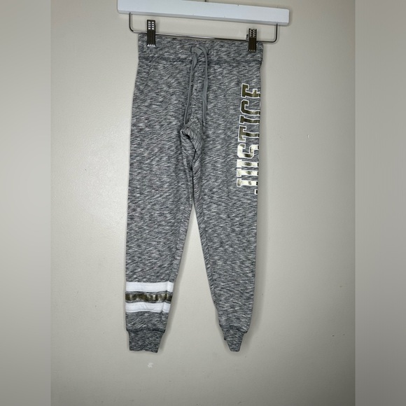 Bundle of 2 Girls Gymboree Hapy Day Embroidered denim and Justice joggers Size 6 - Picture 12 of 16